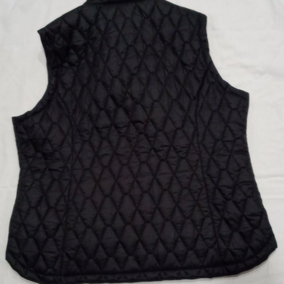 Free Country Vest Women's Puffy Warm Black Material Front Zipper XXL - Picture 7 of 7